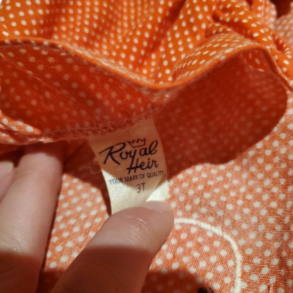 Royal Heir Vintage Set Tie Back Top With Bloomers Duck Applique GUC Size 3T - Picture 3 of 4